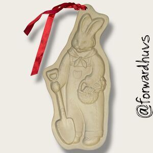 1992 Brown Bag Cookie Art Stoneware Vintage Cookie Mold